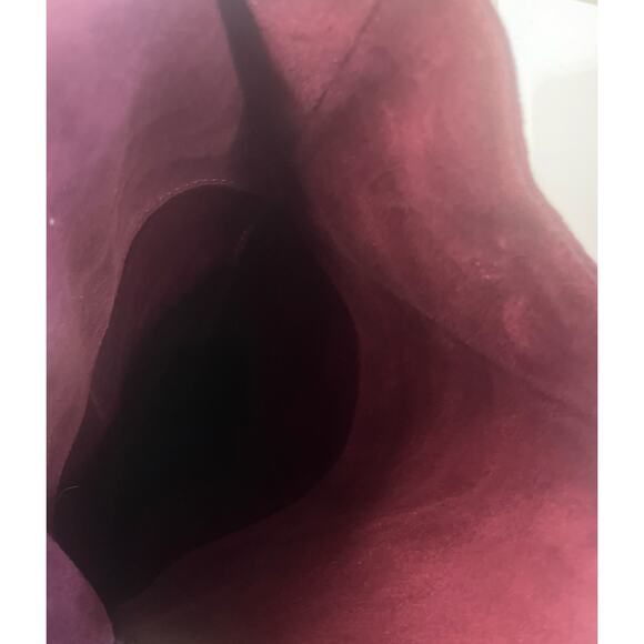 Burgundy over the knee faux suede boots with a 2.5” heel, women’s size 11-EUC - Picture 6 of 6